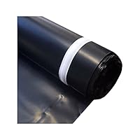 MB006300100 Block Roll of 6 mil Moisture Barrier Polyethylene Underlay Film, 100 sq. ft, Black