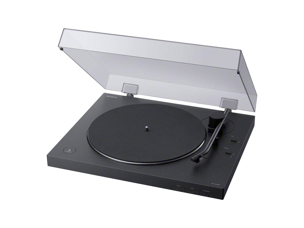 Sony PS-LX310BT Belt Drive Turntable: Fully Automatic Wireless Vinyl Record Player with Bluetooth and USB Output Black