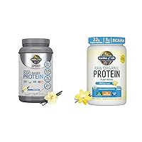 Garden of Life Organic Vegan Sport Protein Powder, Vanilla & anilla Protein Powder 22g Complete Plant Based Raw Protein