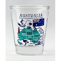 Australia Landmarks and Icons Collage Shot Glass