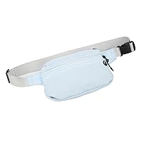 Waist Bag, Belt Bag Durable Adjustable Simple Multiple Wearing Styles Nylon for Traveling (Light Blue)