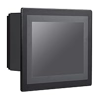 HUNSN 8 Inch LED Embedded Panel PC, Resistive Touch Screen, Front Panel IP65, J1900, Windows 11 Pro or Linux Ubuntu, PW16, 1024 x 768, RS485/422, 2 x RS232, 9~28V, 2 x LAN, HDMI, 8G RAM, 512G SSD