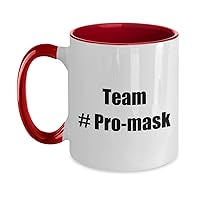 Team #Pro-Mask Two-Tone Coffee Mug: