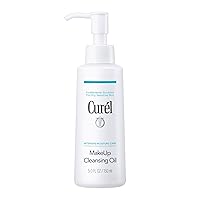Curel Japanese Skin Care Facial Cleansing Oil for Face, Oil-Based Makeup Remover for Dry, Sensitive Skin, 5 Ounce, Fragrance Free