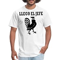 Spreadshirt Llego El Jefe Rooster Men's T-Shirt