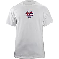 Original Hawaii State Flag Heart T-Shirt