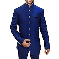 Mens Royal Blue 2 Pc Jodhpuri Suit Wedding JO464