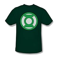 Green Lantern - Lantern Logo Adult T-Shirt in Hunter Green