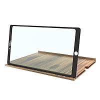 Magnifying Glasses,New 12 inch Wood Grain Horizontal and Vertical Screen Dual-Purpose Mobile Phscreen Magnifier Hd 3D Video Magnifier