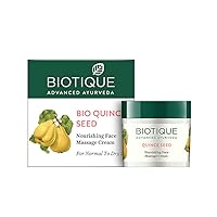 Biotique Quince Seed Nourishing Face Massage Cream 50 gm /1.69 Oz I Normal To Dry Skin