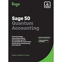 Sage 50 Quantum Accounting 2024 U.S. 3-User 1-Year Subscription Small Business Accounting Software [PC Download]