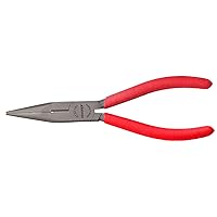 GEDORE - 3076199 8132-160 TL Telephone Pliers – 6 Inches / 160 MM Needle Nose – Induction Hardened Steel – Hold, Cut, Grip, and Strip Telephone Wires and Cables – Professional Grade Red Handle