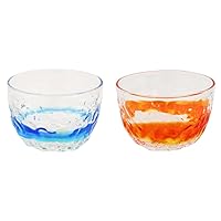 Deko Mini Small Bowl Set of 2 (Blue/Water, Orange)