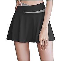 Women's Summer Tennis Skirts Athletic Skorts Shorts Golf Skirt High Waist Pleated Mini Skirts for Running Workout