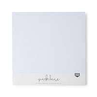 12x12 Cardstock Paper Pack - 110 lb White Cardstock Scrapbook Paper - Heavy Duty Double Sided Card Stock for Crafts, Embossing, Cardmaking - 40 Sheets