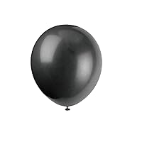 Jet Black Latex Balloons, 9