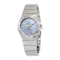 Omega Constellation Co-Axial Blue Mother of Pearl Diamond Dial Ladies Watch 123.10.27.20.57.001
