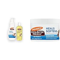 Palmer's Cocoa Butter Formula Body bundle with Lotion, Oil & Daily Skin Therapy Solid Lotion with Vitamin E