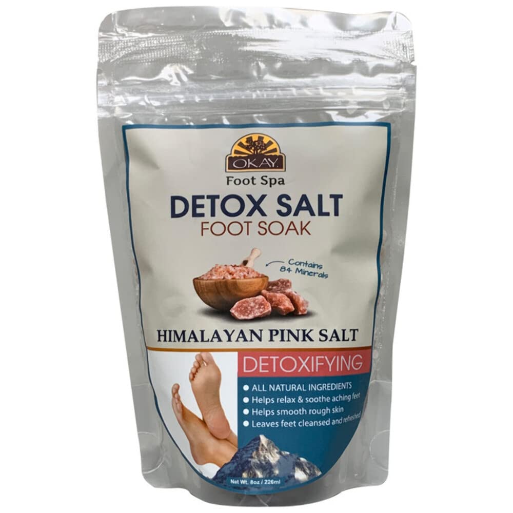 Himalayan Pink Salt Soothing Mineral Soak Leaves Feet Feeling Cleansed,Refreshed and Relaxed No Parabens,No Silicones,No Sulfates For All Skin Types Made In USA 8oz