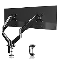 Monitor Arm, Dual Monitor Mount, Monitor Desk Mount, Dual Monitor Stand Vesa Bracket, Dual Monitor Arm, Monitor Stands for 2 17-27inch Monitors VESA Mount Computer Monitor Arm, Double Gas Spring Arm