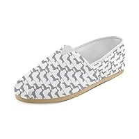 Unisex Slip-On Shoes Dachshund Pattern Casual Canvas Loafers for Women Girl Boy Men