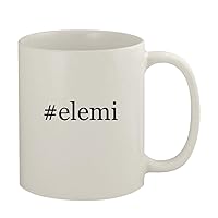 #elemi - 11oz Ceramic White Coffee Mug, White