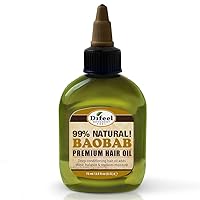 Difeel Premium Deep Conditioning Natural Hair Care Oil - Baobab Oil 2.5 ounce