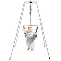 VEVOR Baby Jumper Bouncer, Height-Adjustable Baby Jumpers with Stand, Quick-Folding Toddler Infant Jumper for 6+ Months, Indoor/Outdoor Jumper Exerciser Gift for Babies, 35LBS Loading