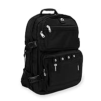 Everest Luggage Oversize Deluxe Backpack, Black, X-Large