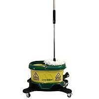 Bissell Big Green Commercial Cyclomop - Model Number CM500D-GRN CycloMop with Dolly, 2 Mop Heads, 1 Handle & Scrub Brush