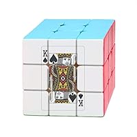 Playing Cards Spade K Pattern Magic Cube Puzzle 3x3 Toy Game Play