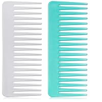 Wide Tooth for Curly, Wet Dry Hair, No Handle Comb Styling