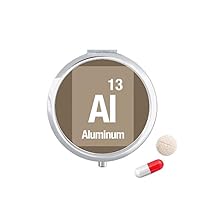Al Aluminum Chemical Element Chem Pill Case Pocket Medicine Storage Box Container Dispenser