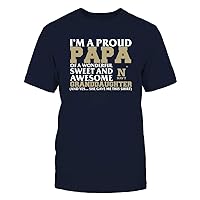 FanPrint Navy Midshipmen - I'm A Proud Papa of an Awesome Granddaughter