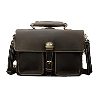 Men's Genuine Leather Briefcase Big 16