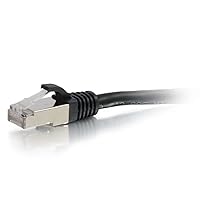 C2G/ Cables To Go Legrand - C2G Cat6 Ethernet Cable, Snagless Unshielded Cat6 Patch Cable, Black Network Patch Cable, 15 Foot Snagless STP Ethernet Cable, 1 Count, C2G 00820