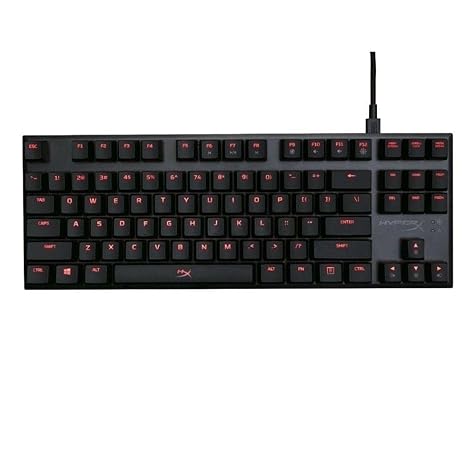 HyperX Alloy FPS RGB - Mechanical Gaming Keyboard with PBT Pudding Keycaps, Software-Controlled Light & Macro Customization, Silver Speed Switches (HX-KB1SS2A-US)