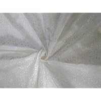Silk brocade fabric cream color 44'' BRO580[3]