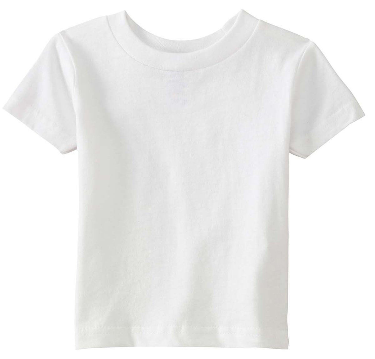 Rabbit Skins Infant Short Sleeve T-Shirt, White, 6 Months