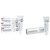 Sensodyne Toothpaste Sensitivity Gum and Enamel, Triple Protection & Rapid Relief Sensitive Toothpaste, Cavity Prevention and Sensitive Teeth Treatment - 3.4 Ounces