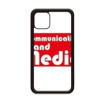 Major Communication and Media Red for iPhone 12 Pro Max Cover for Apple Mini Mobile Case Shell