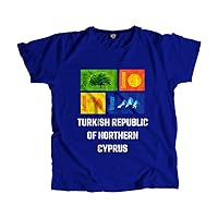 Turkish Republic of Northern Cyprus Seasons Unisex T-Shirt (Royal Blue)