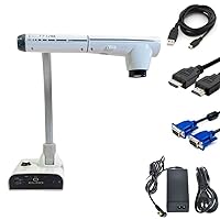 Elmo 1349 Model TT-12iD Interactive Document Camera, Powerful 96x Zoom and 3.4-Megapixel CMOS Image Sensor, Smooth Moving Images at 30 fps, Built-in Switcher, HDMI Input