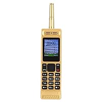 Retro Brick Cellphone, Multifunction Unlocked Big Button Mobile Phone with Four Card Slots, 1.77 Inches Main Screen, Support up to 32GB ROM, 4500mAh Battery for Home Living Room (Gold)