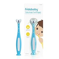 Triple-Angle Toothhugger Training Toddler Toothbrush | Toddler Toothbrush 2 Years and Up, Cleans All Sides at Once | Blue