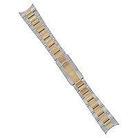Ewatchparts 20MM 14K GOLD TWO TONE OYSTER WATCH BAND FOR ROLEX DAYTONA 116520 116523 116528