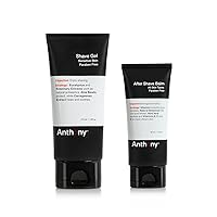 Anthony Shave Duo, Shave Gel for Men with Sensitive Skin and After Shave Balm for Men Cooling Lotion with Vitamins A, C, & E