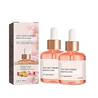 EYOUTH Advanced Deep Anti-Wrinkle Serum, Brightening Anti Aging Collagen Vitamin C Rose Firming Oil, Pore Shrink Face SerumSuitable for All Skin Types (2PCS)