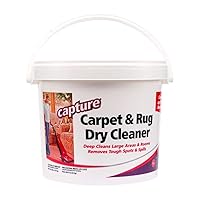 Capture Carpet & Rug Dry Cleaner w/Resealable lid - Home, Car, Dogs & Cats Pet Carpet Cleaner Solution - Strength Odor Eliminator, Stains Spot Remover, Non Liquid & No Harsh Chemical (8 Pound)