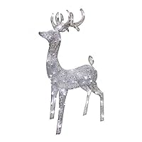 Brite Star Morphing Deer Wireframe, 60 Lt, Pure White